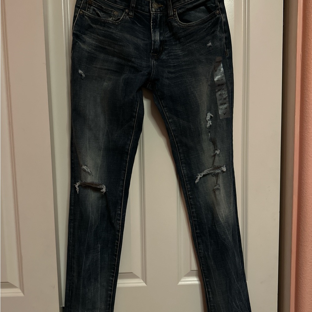 American Eagle Outfitters Distressed Black Jeans